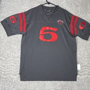 Vintage FUBU Jersey Mens XL Gray Y2K 90s Sports Hip Hop Streetwear Spell Out